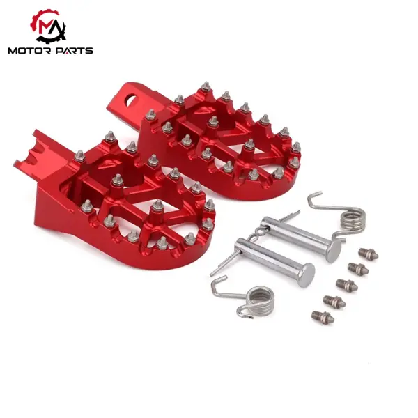 सुर-रोन लाइट बी CRF150F CRF230F डर्ट बाइक फुटरेस्टहरूको लागि CNC एल्युमिनियम फुट पेगहरू