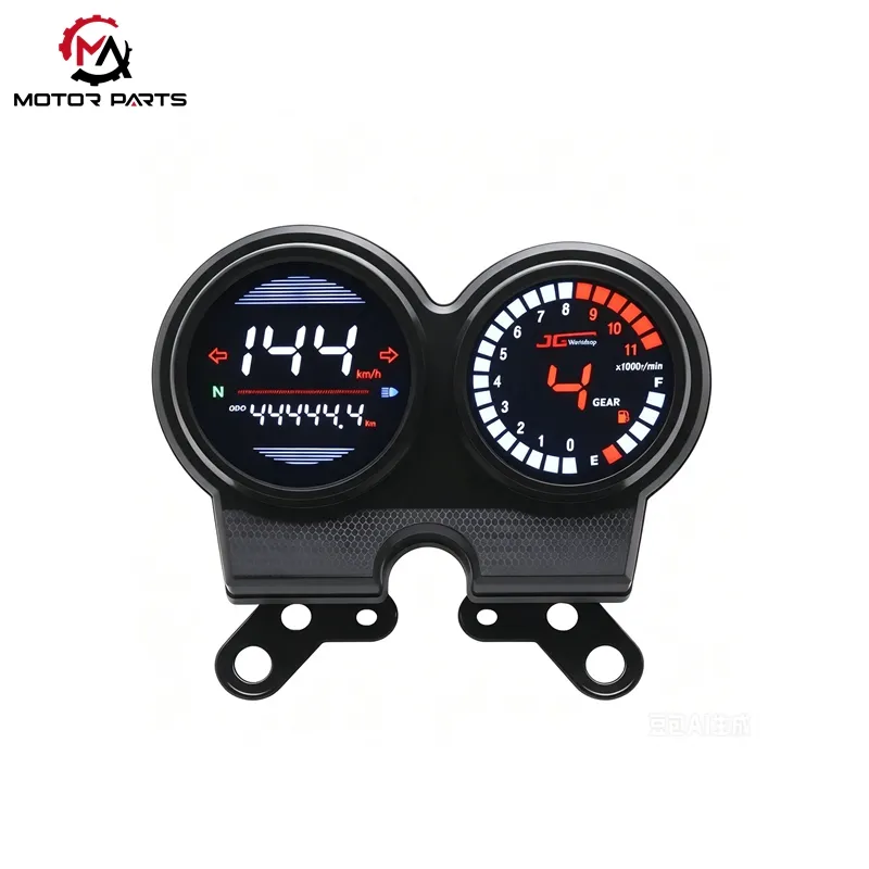 AKT125 NKD125 मोटरसाइकलको लागि डिजिटल ड्यासबोर्ड स्पीडोमिटर ट्याकोमिटर